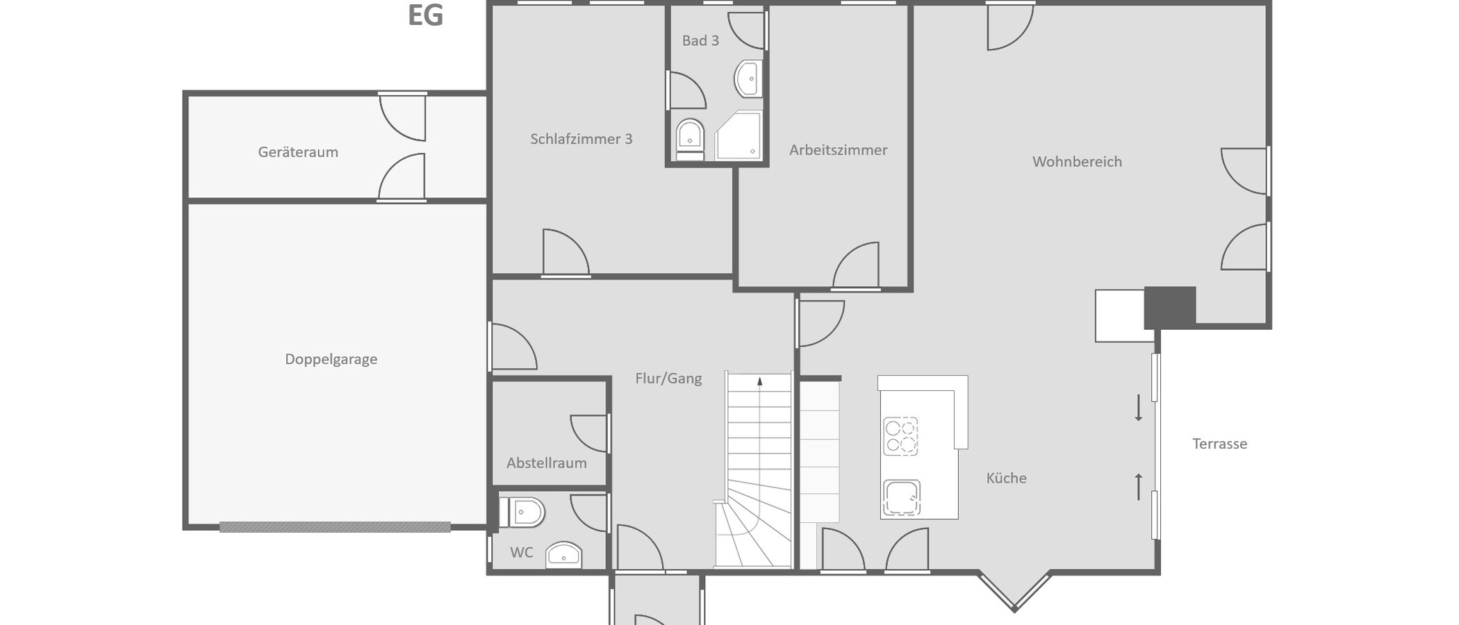 maison individuelle Feldafing 01 plan d'étage 14981