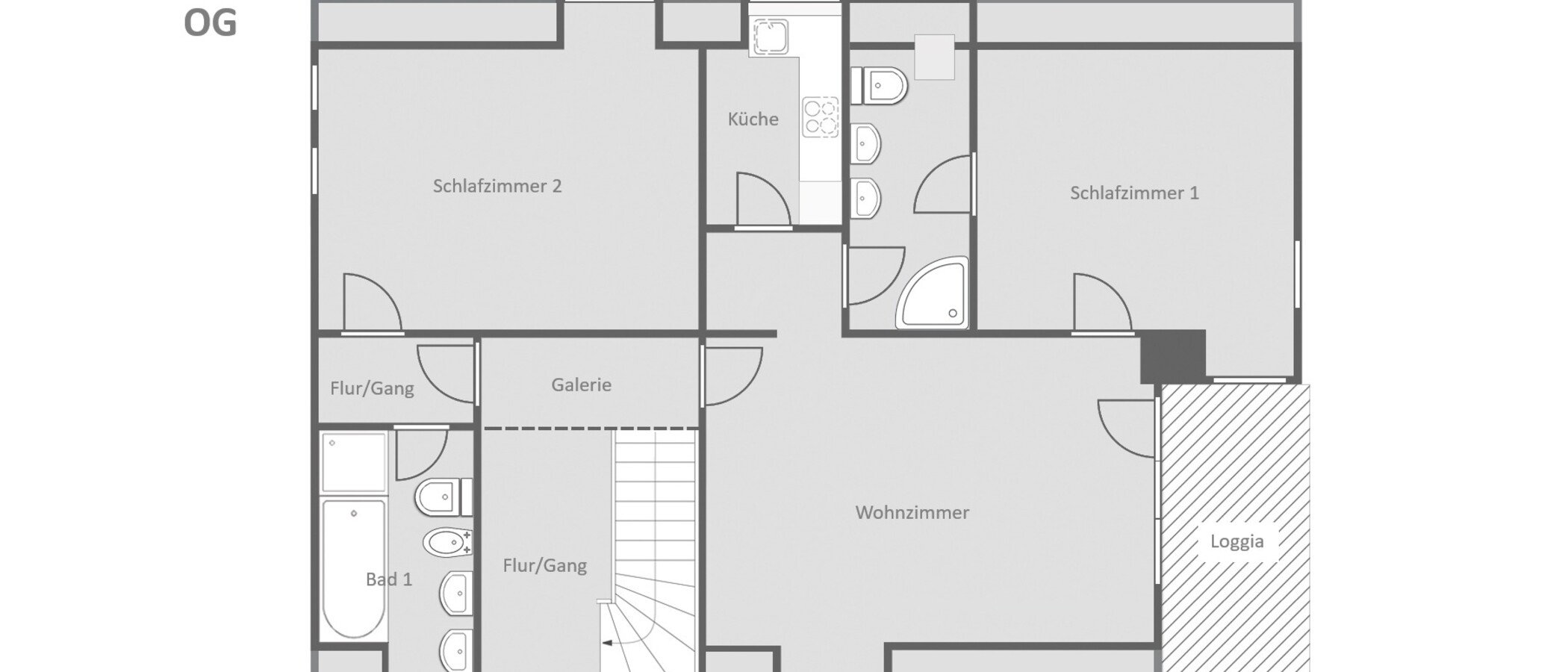 maison individuelle Feldafing 02 plan d'étage 14981