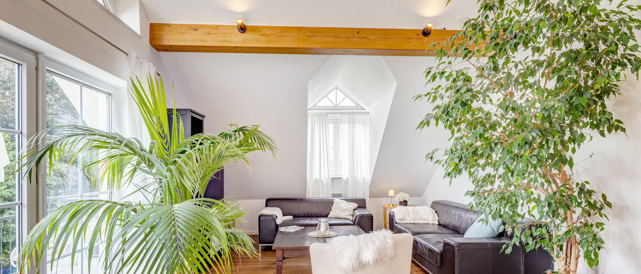 appartement sous les toits München Untermenzing 03 salle de séjour 14986