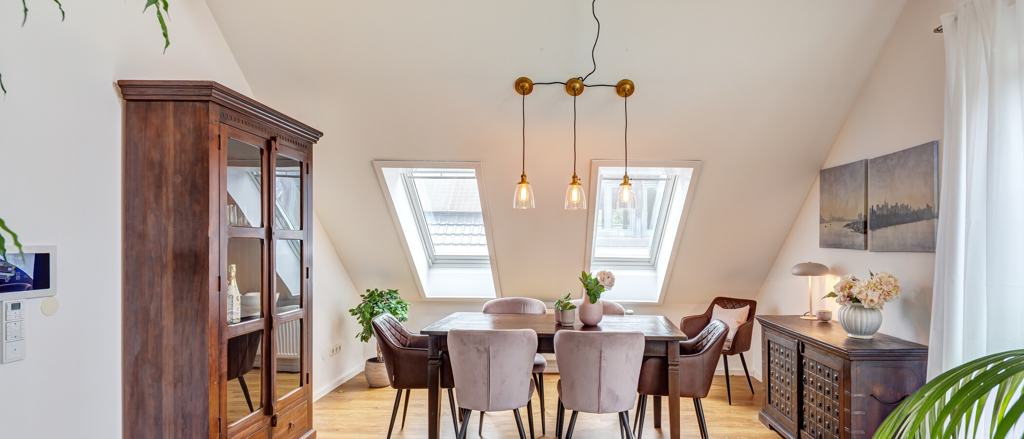 appartement sous les toits München Untermenzing 04 salle de séjour 14986