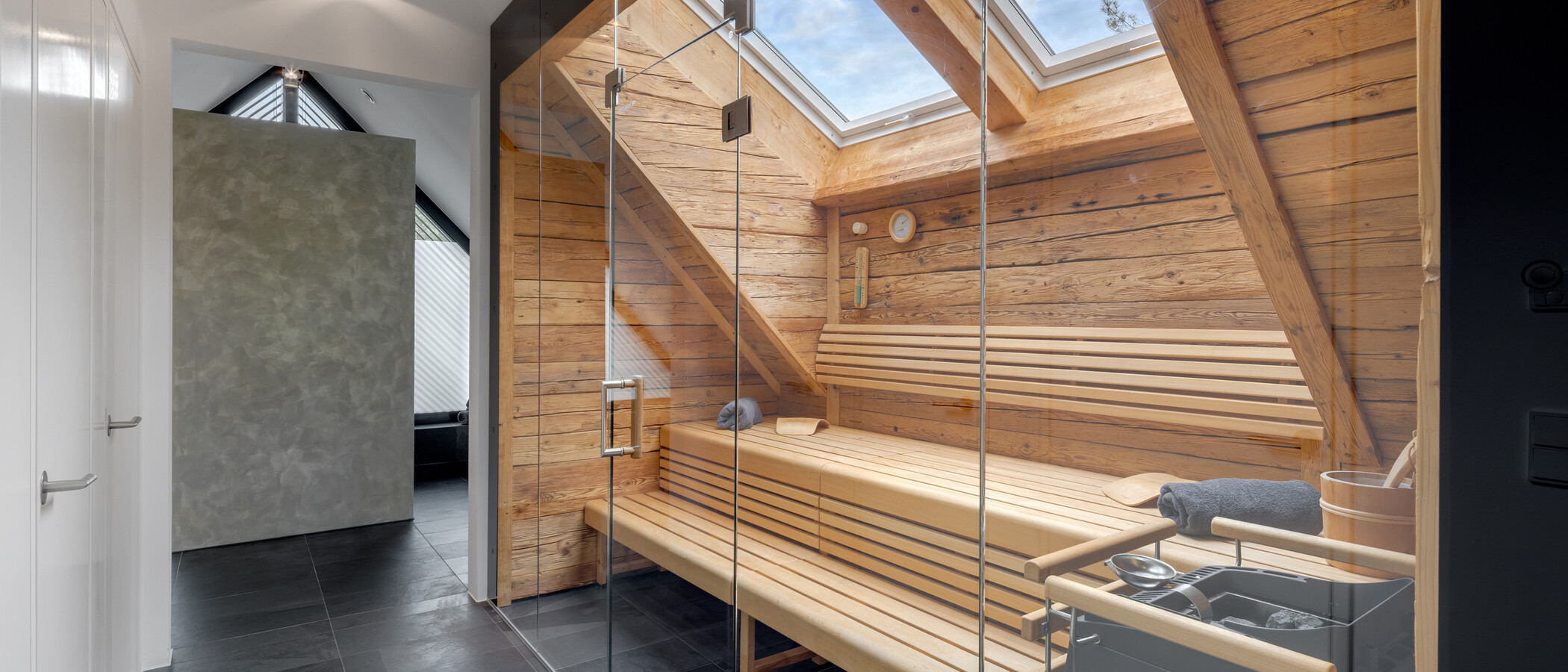 maison individuelle München Untermenzing 02 sauna 14987