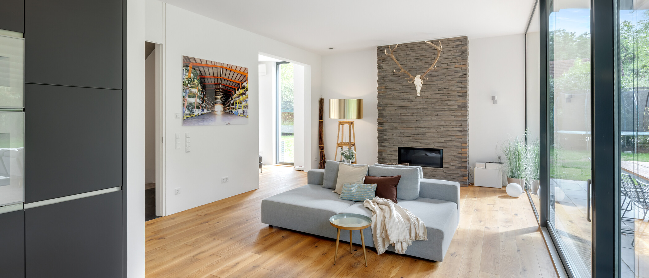 maison individuelle München Untermenzing 03 pièce à vivre 14987