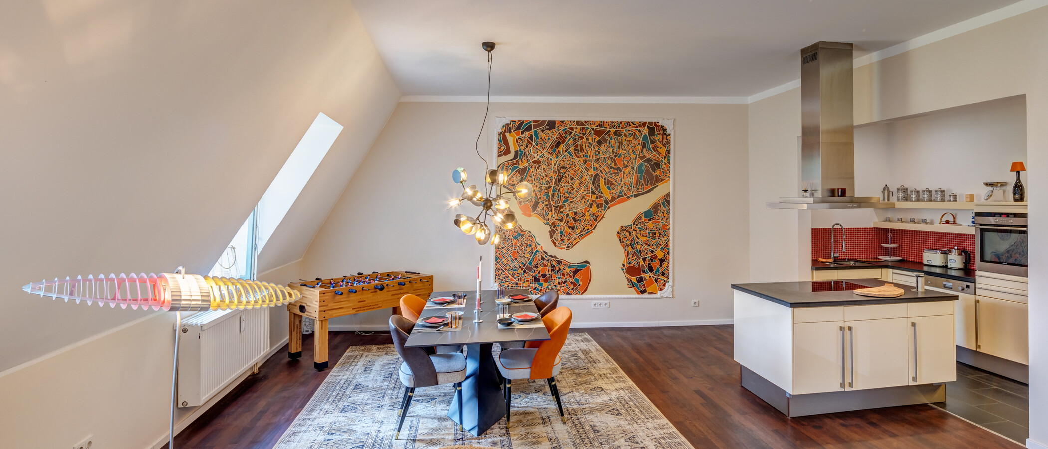 appartement style maisonnette München Ludwigsvorstadt 05 pièce à vivre 14989