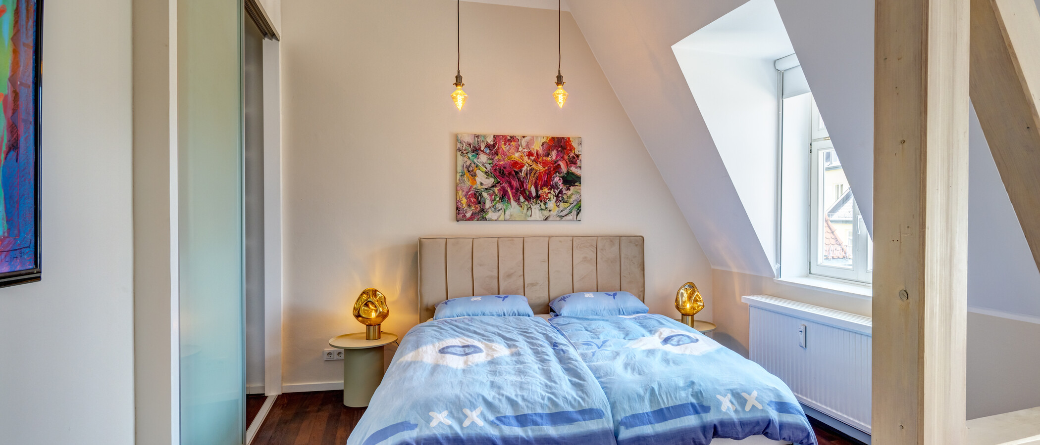 appartement style maisonnette München Ludwigsvorstadt 01 1ère chambre 14989