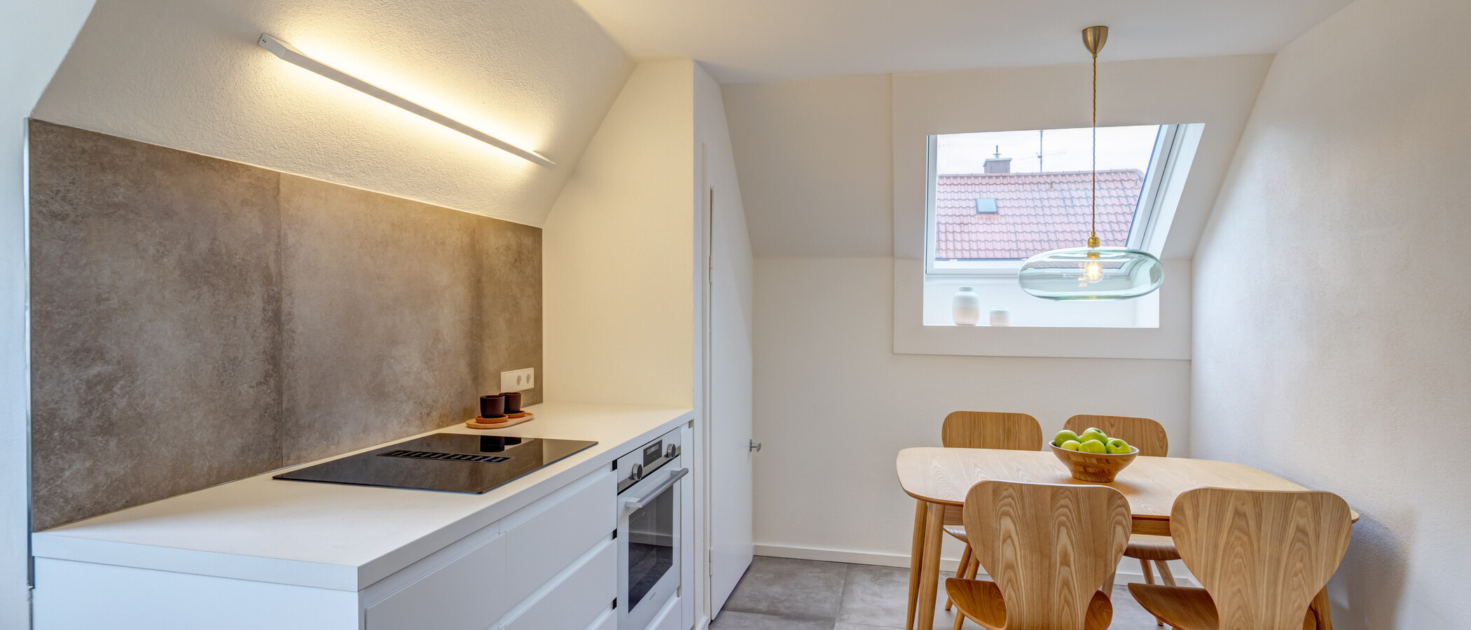 appartement sous les toits München Harlaching 03 cuisine 14993
