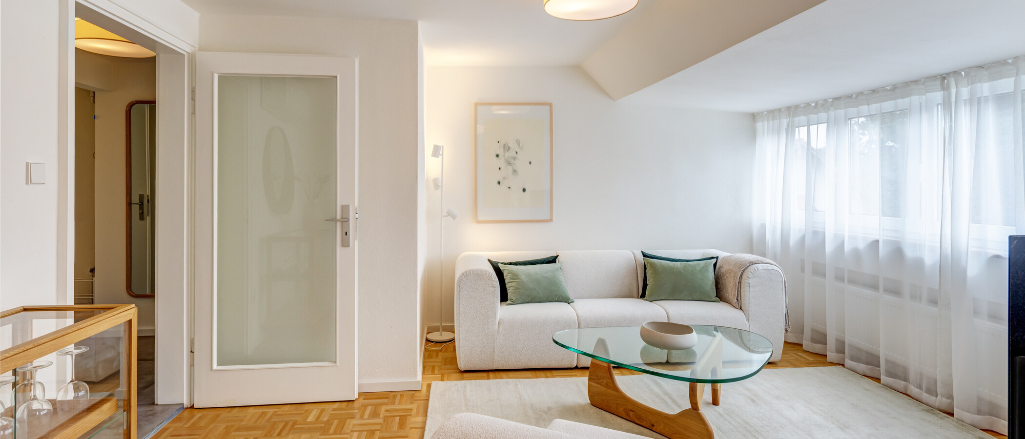 appartement sous les toits München Harlaching 02 pièce à vivre 14993