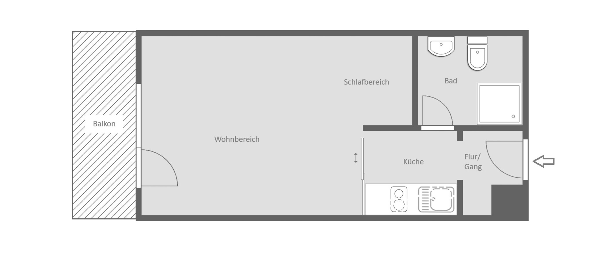 appartement München Solln 01 plan d'étage 14996
