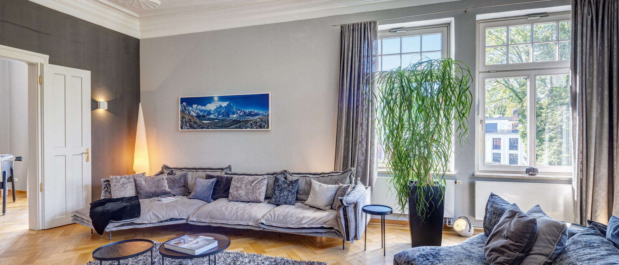 appartement München Altbogenhausen 02 salle de séjour 14997