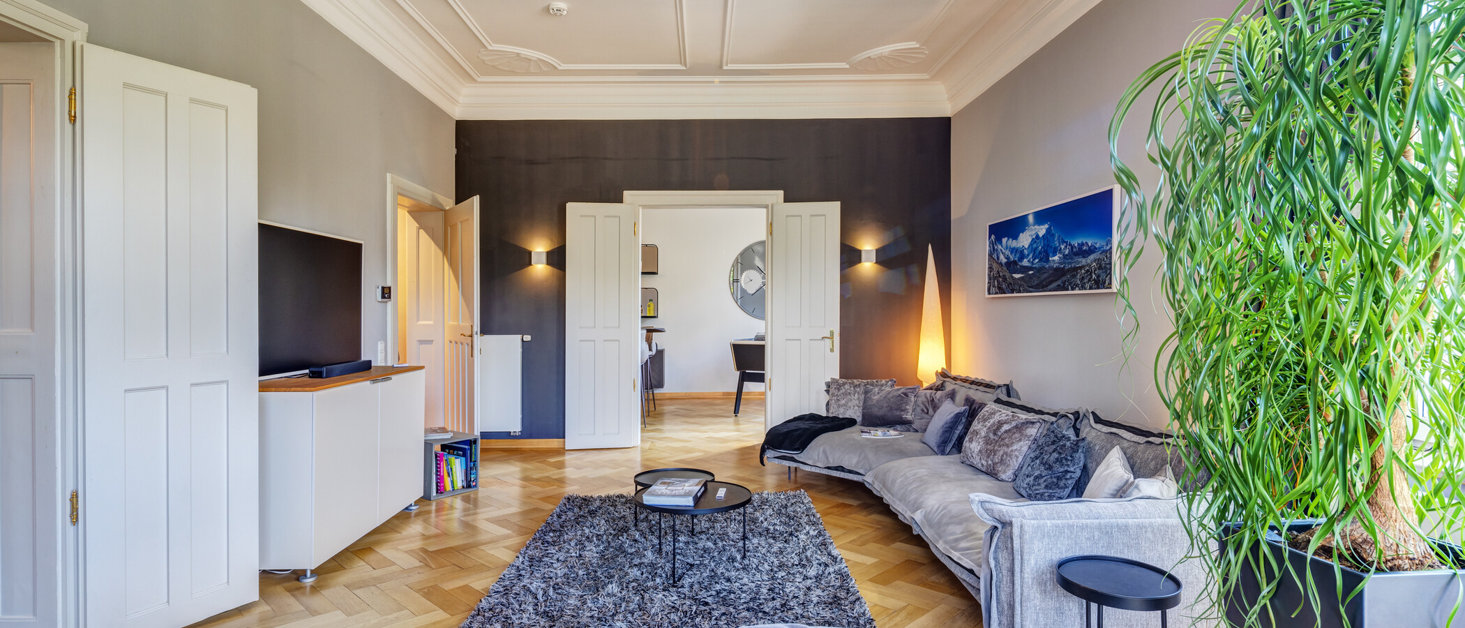 appartement München Altbogenhausen 03 salle de séjour 14997