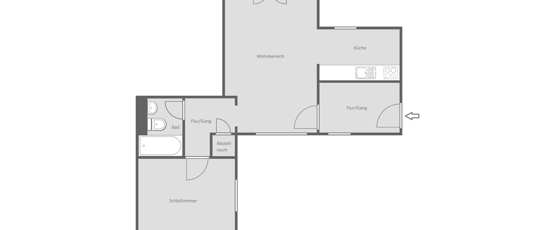 appartement München Maxvorstadt 01 plan d'étage 15001