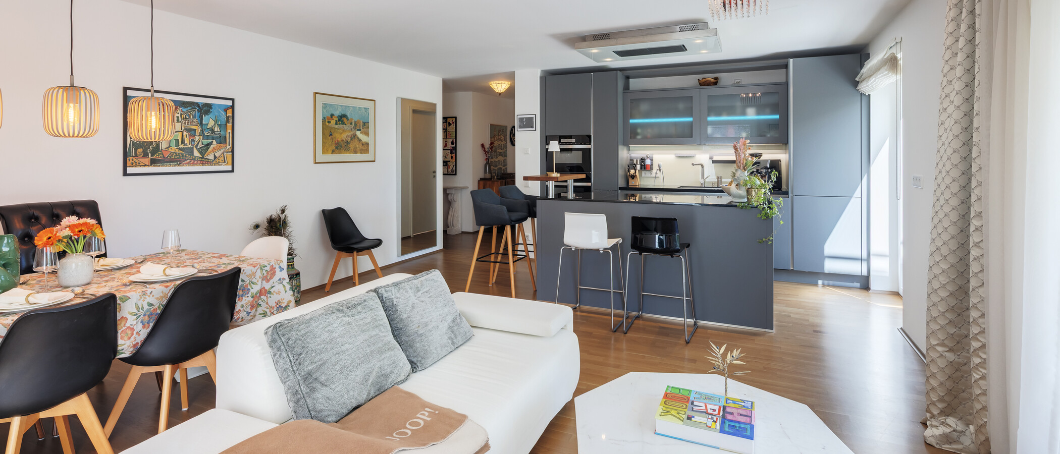 appartement avec jardin München Trudering 03 pièce à vivre 15002
