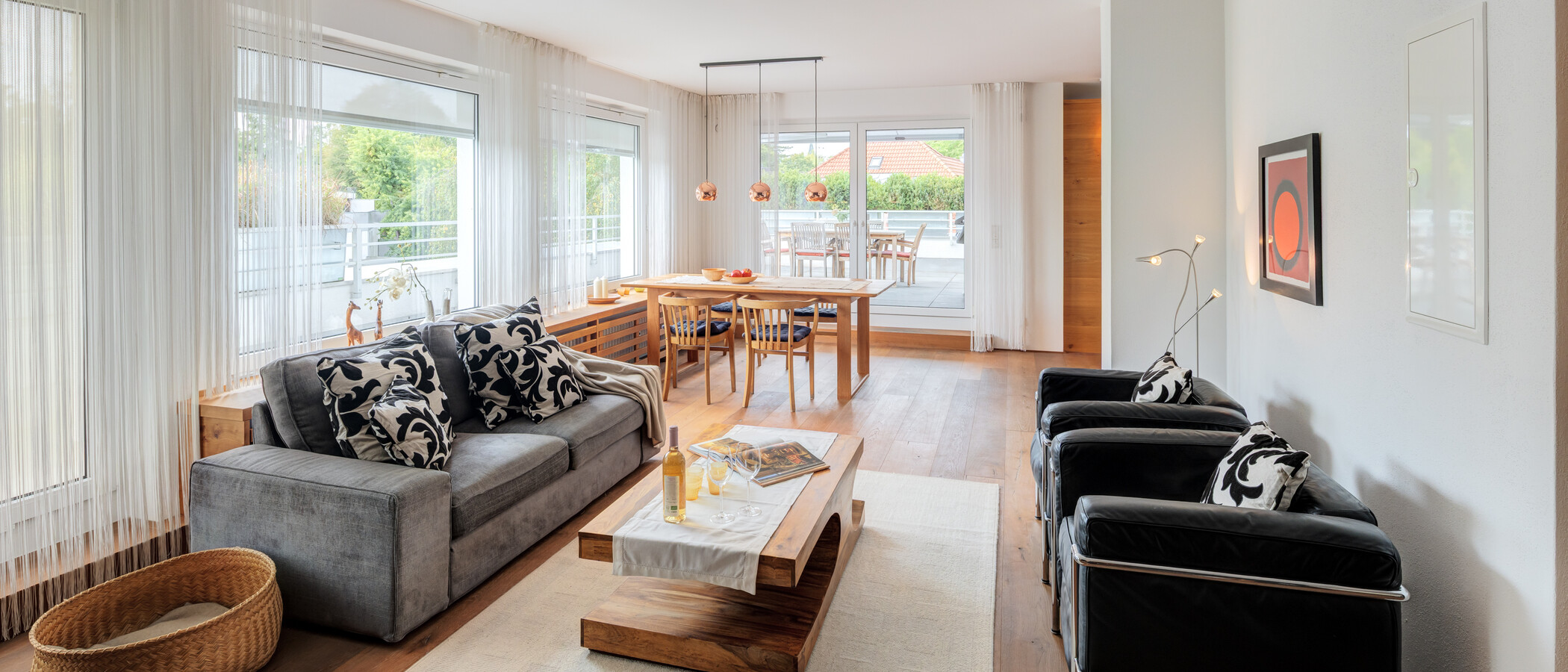 appartement avec terrasse sur le toit München Solln 02 pièce à vivre 15010