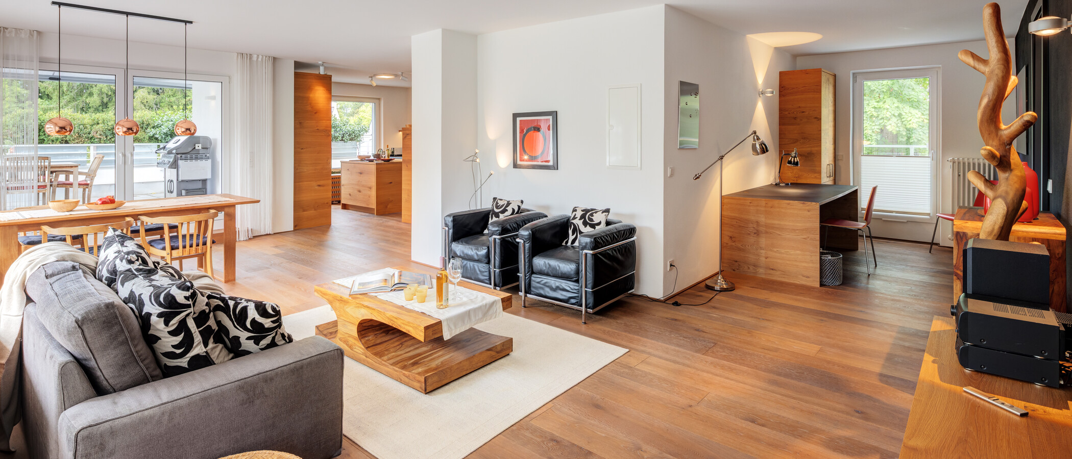 appartement avec terrasse sur le toit München Solln 03 pièce à vivre 15010
