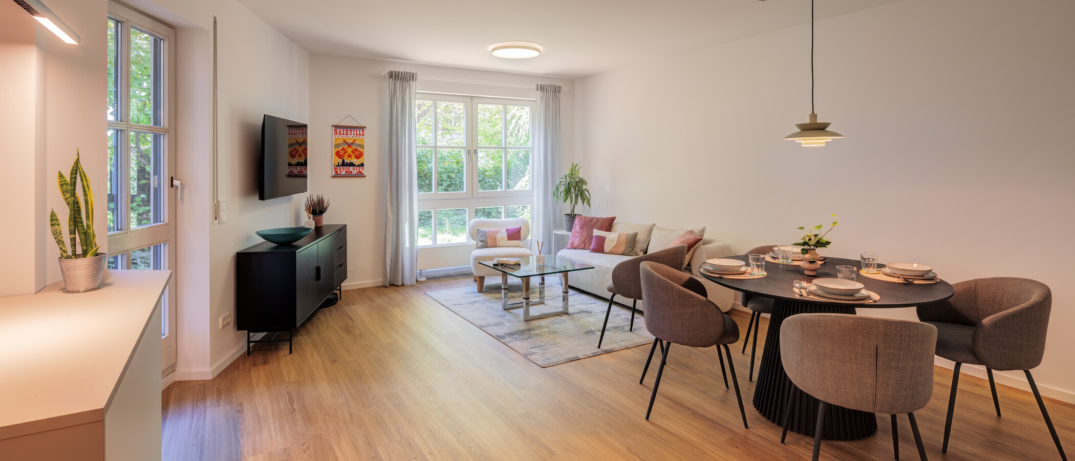 appartement avec jardin München Gärtnerplatzviertel 01 pièce à vivre 15016