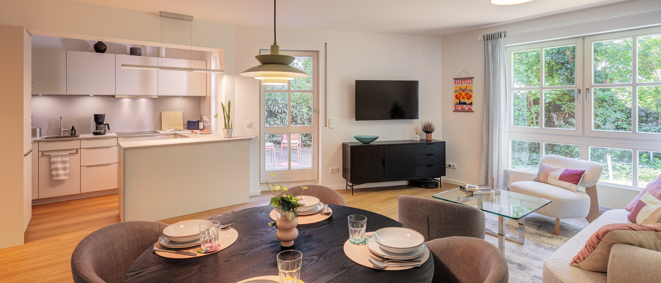 appartement avec jardin München Gärtnerplatzviertel 04 pièce à vivre 15016