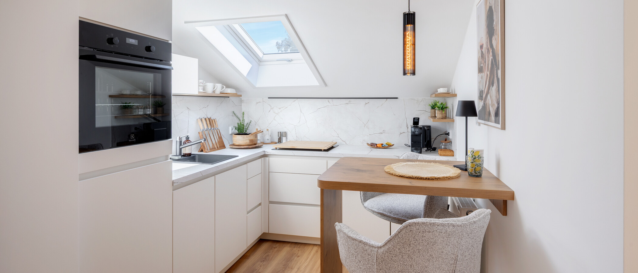 appartement sous les toits Gmund am Tegernsee 01 cuisine 15021