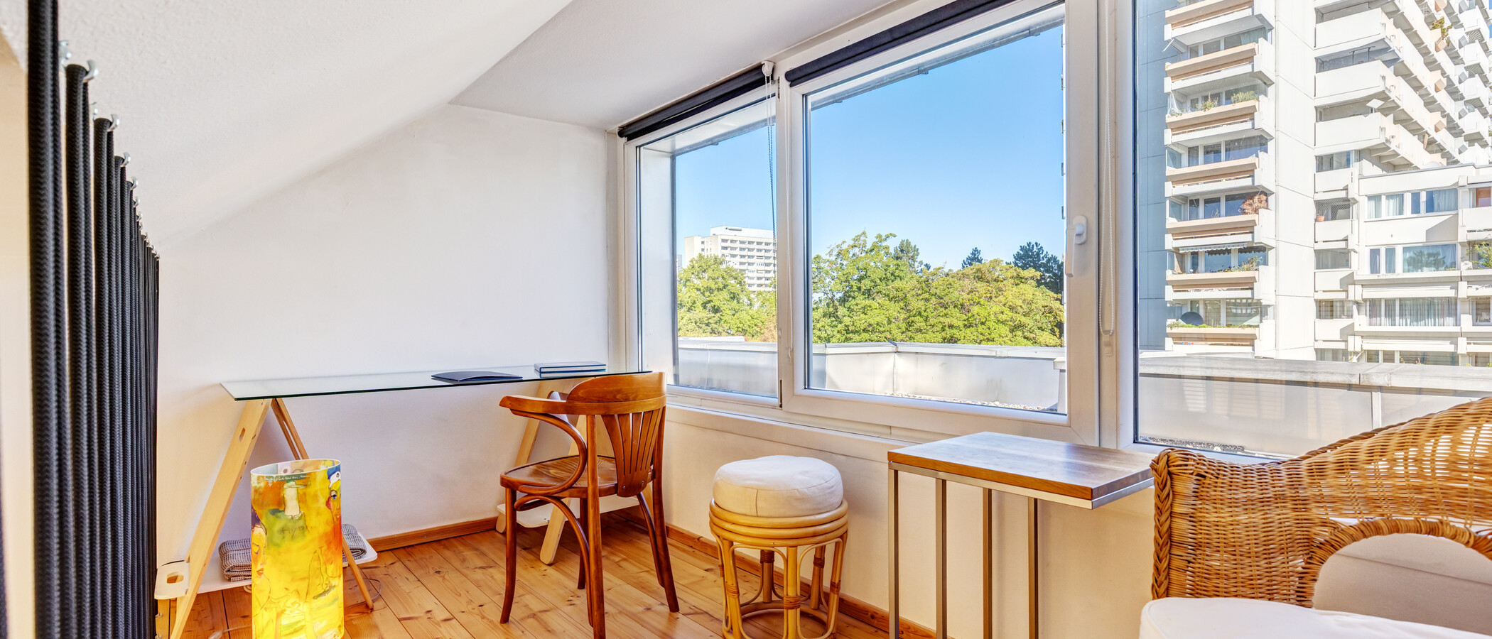 appartement avec terrasse sur le toit München Moosach 01 coin bureau 15028
