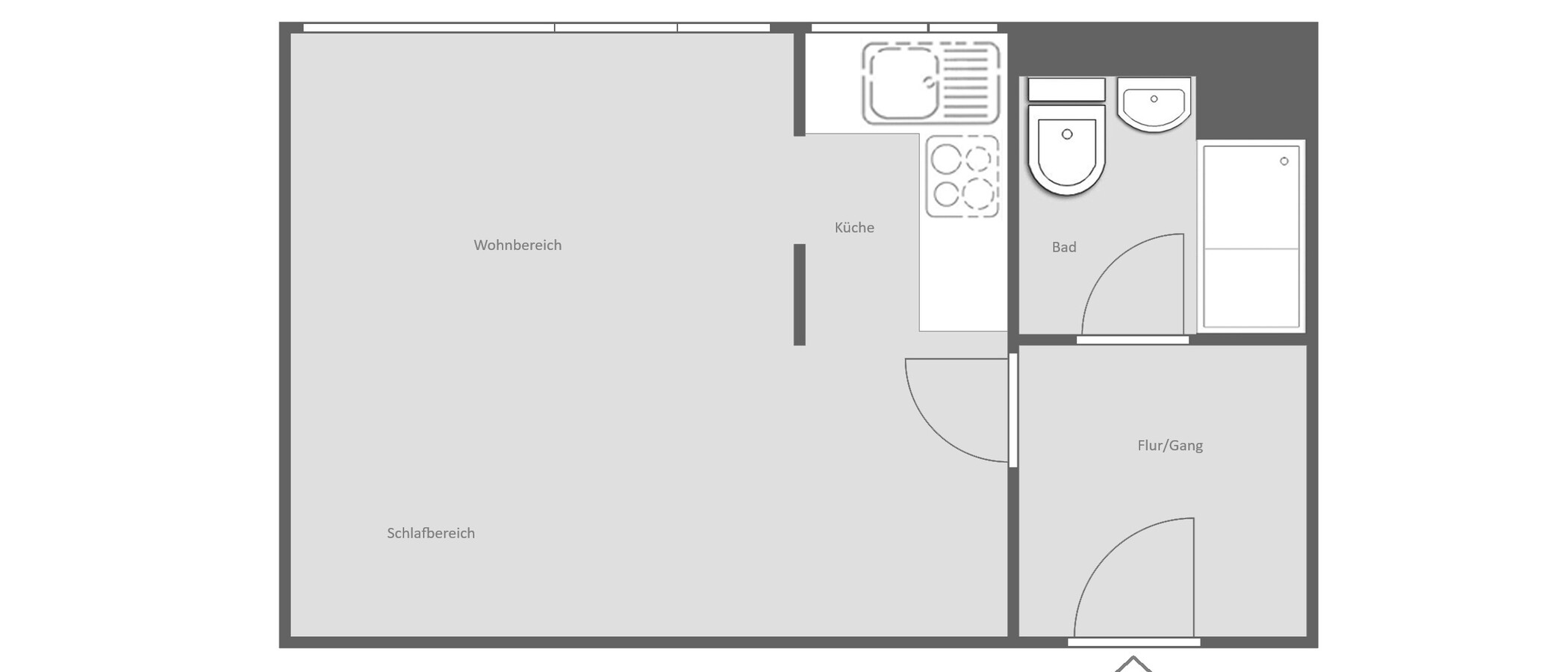 appartement München Obersendling 01 plan d'étage 15030