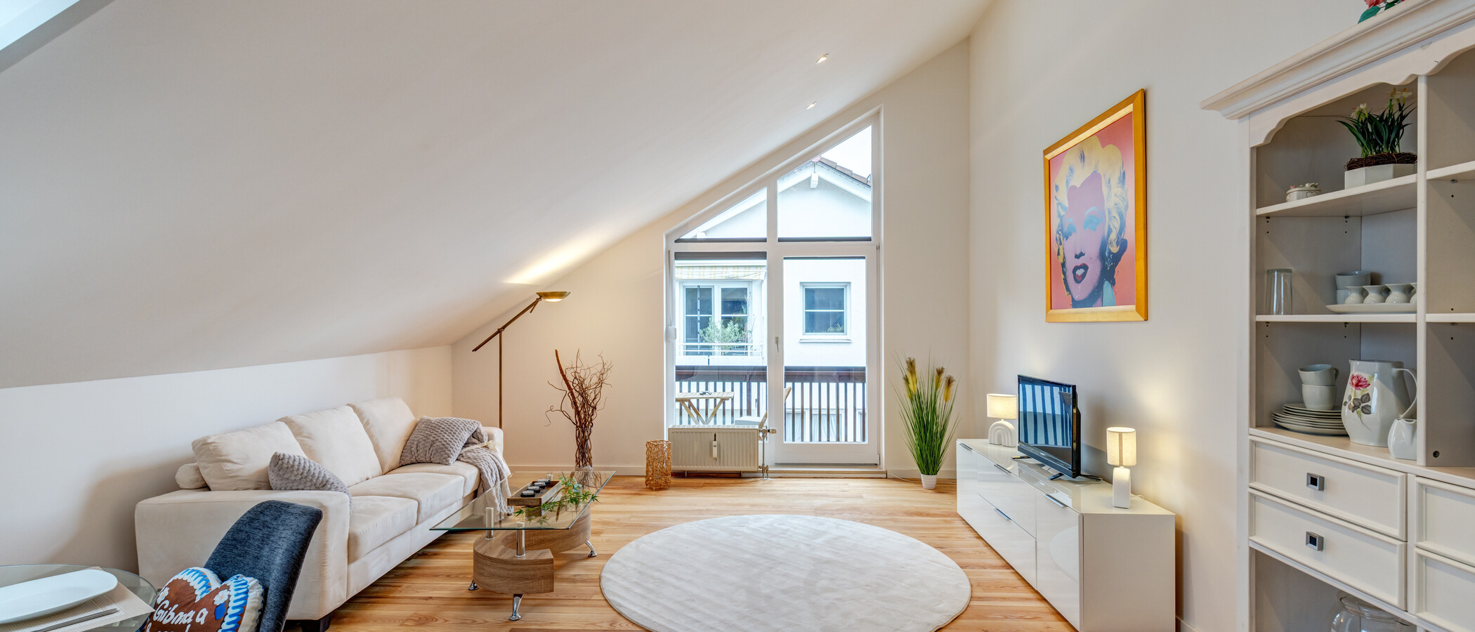 appartement sous les toits München Solln 01 pièce à vivre 15038