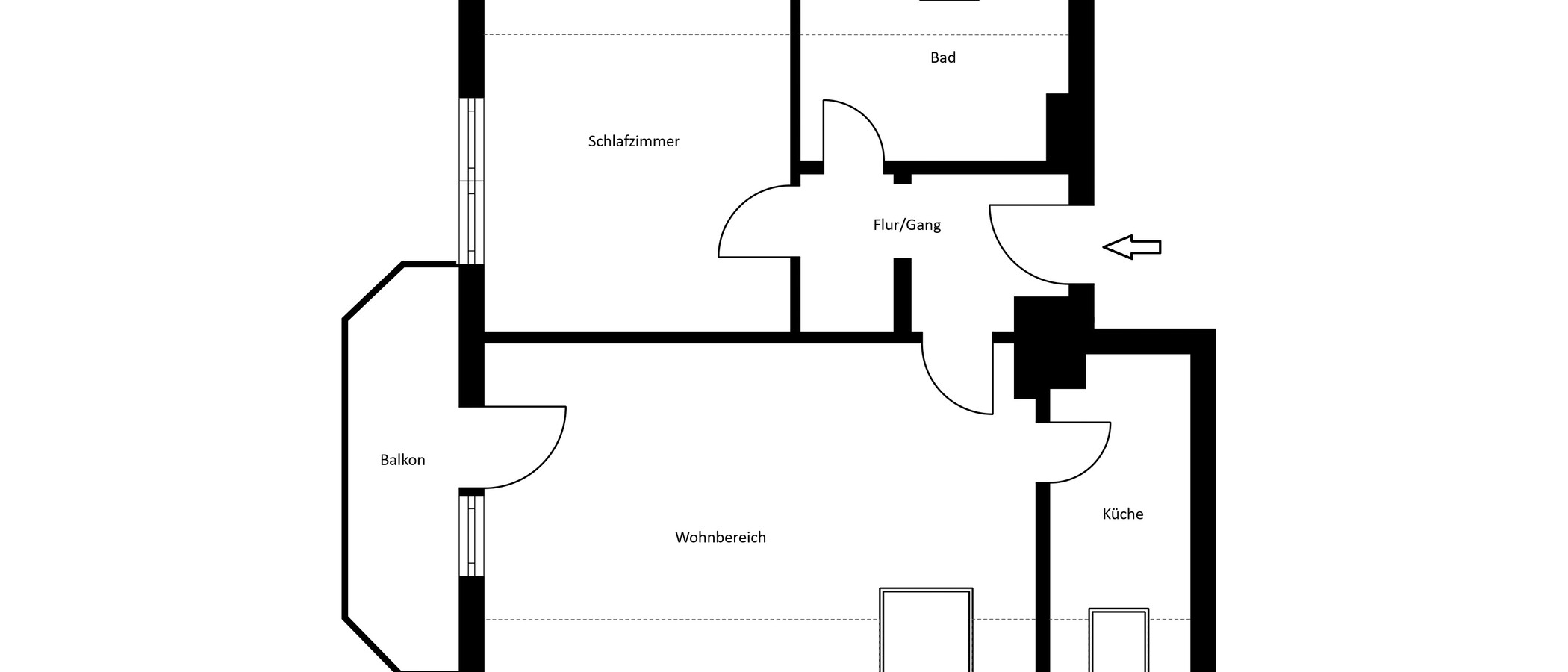 appartement sous les toits München Solln 01 plan d'étage 15038