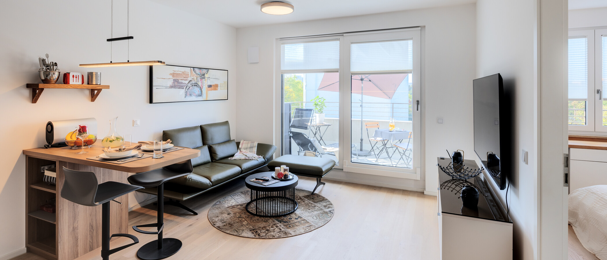 appartement München Neuperlach 01 pièce à vivre 15040