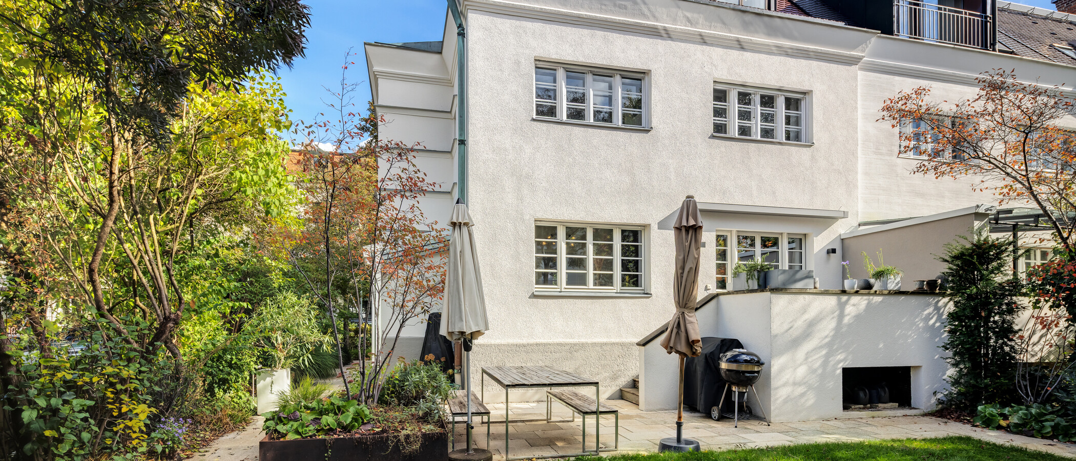 dernière maison de la rangée de maisons mitoyennes München Nymphenburg 01 terrasse 15047