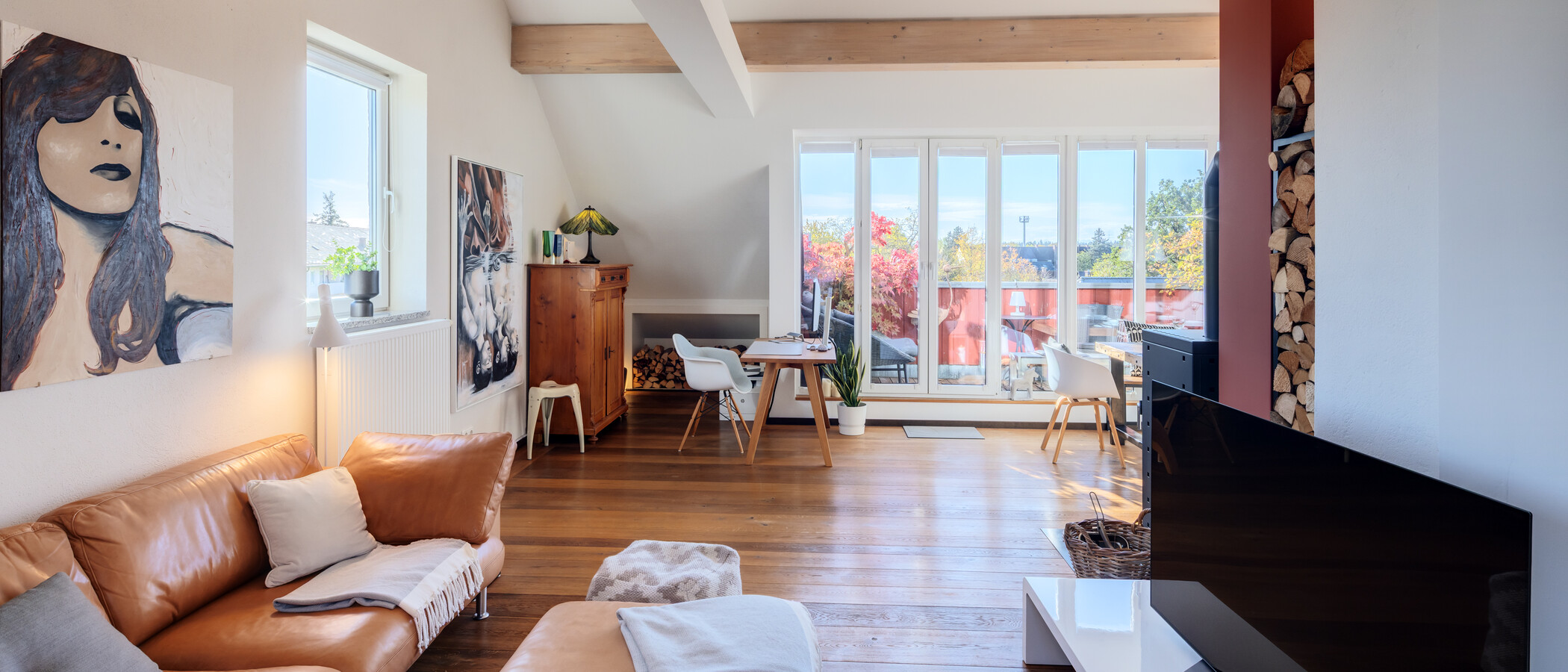 appartement avec mezzanine München Obergiesing 05 pièce à vivre 15054