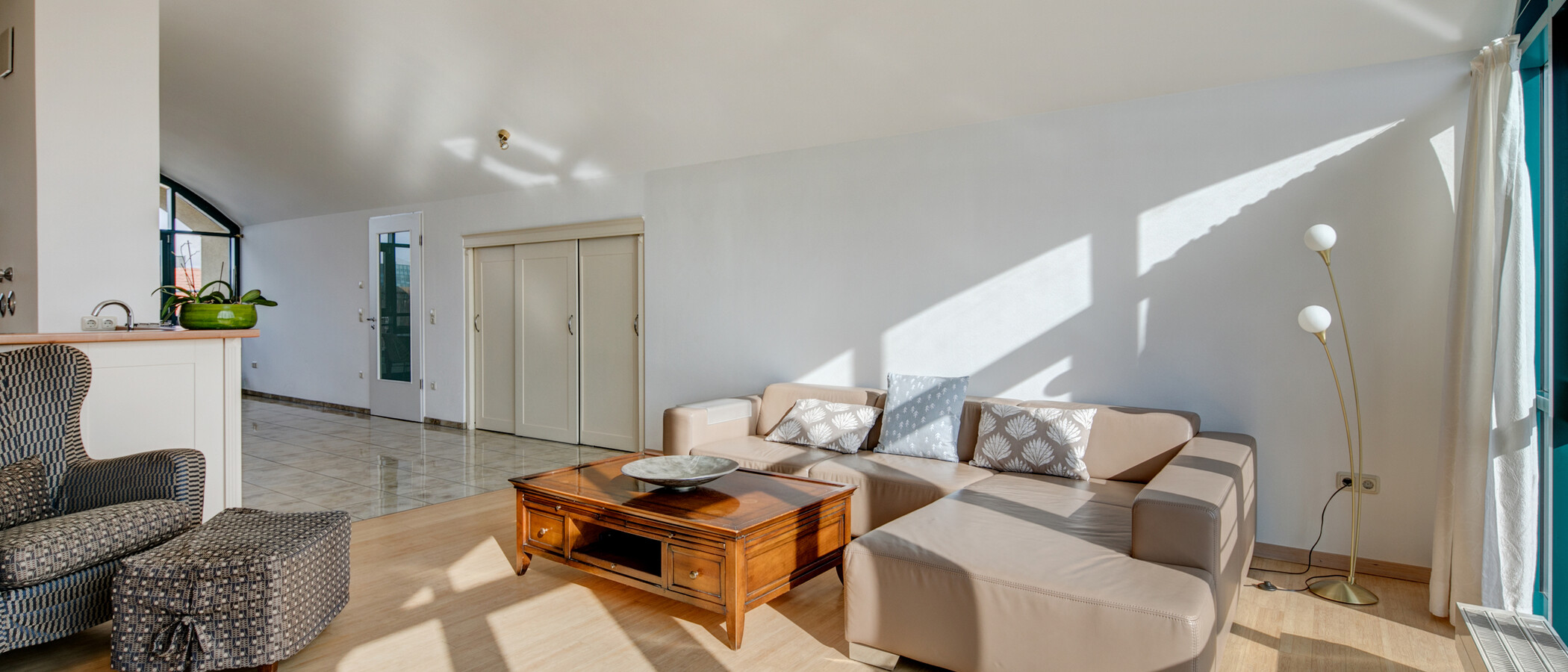 appartement avec terrasse sur le toit München Maxvorstadt - Westen 04 salon 1607