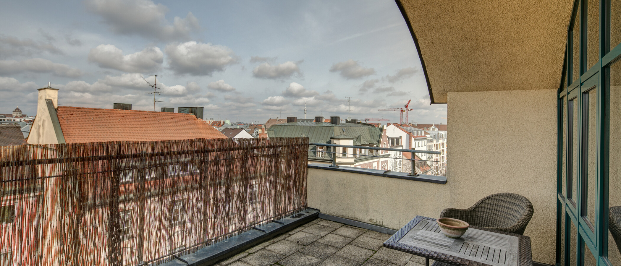 appartement avec terrasse sur le toit München Maxvorstadt - Westen 02 terrasse 1607