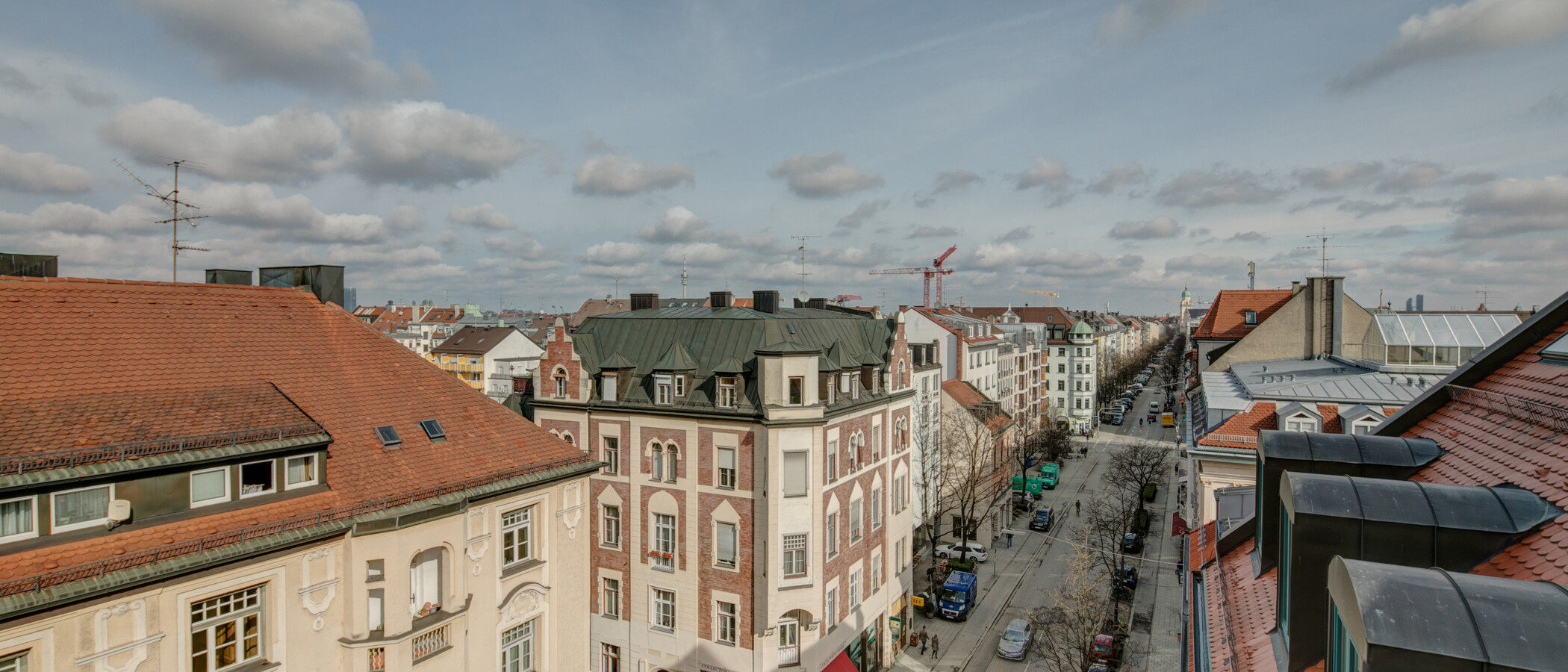 appartement avec terrasse sur le toit München Maxvorstadt - Westen 04 vue 1607