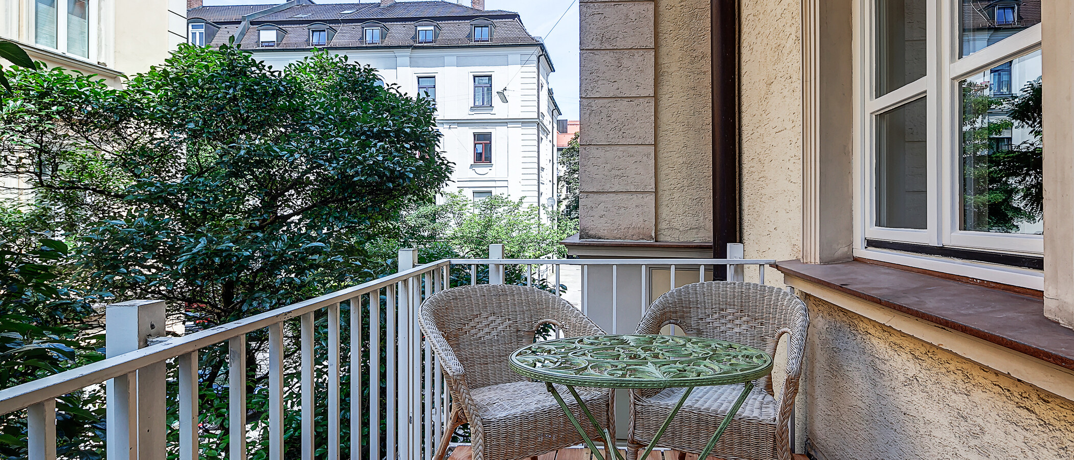 appartement München Schwabing (links der Leopoldstraße) 01 balcon 1797