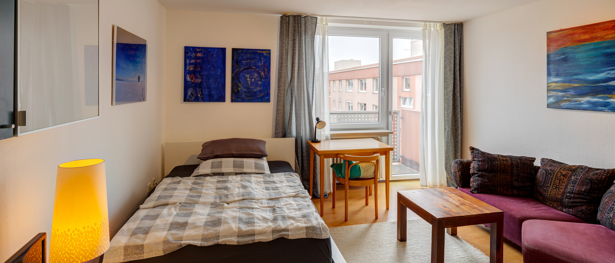 studio München Obersendling 02 pièce à vivre 1866