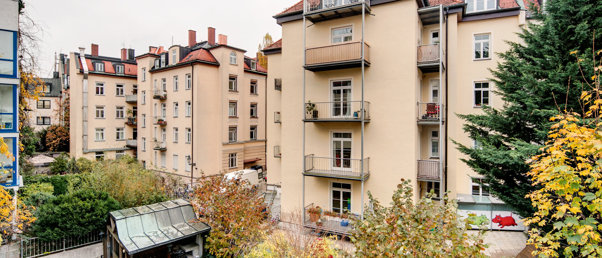 appartement München Schwabing (rechts der Leopoldstraße) 02 vue 1976