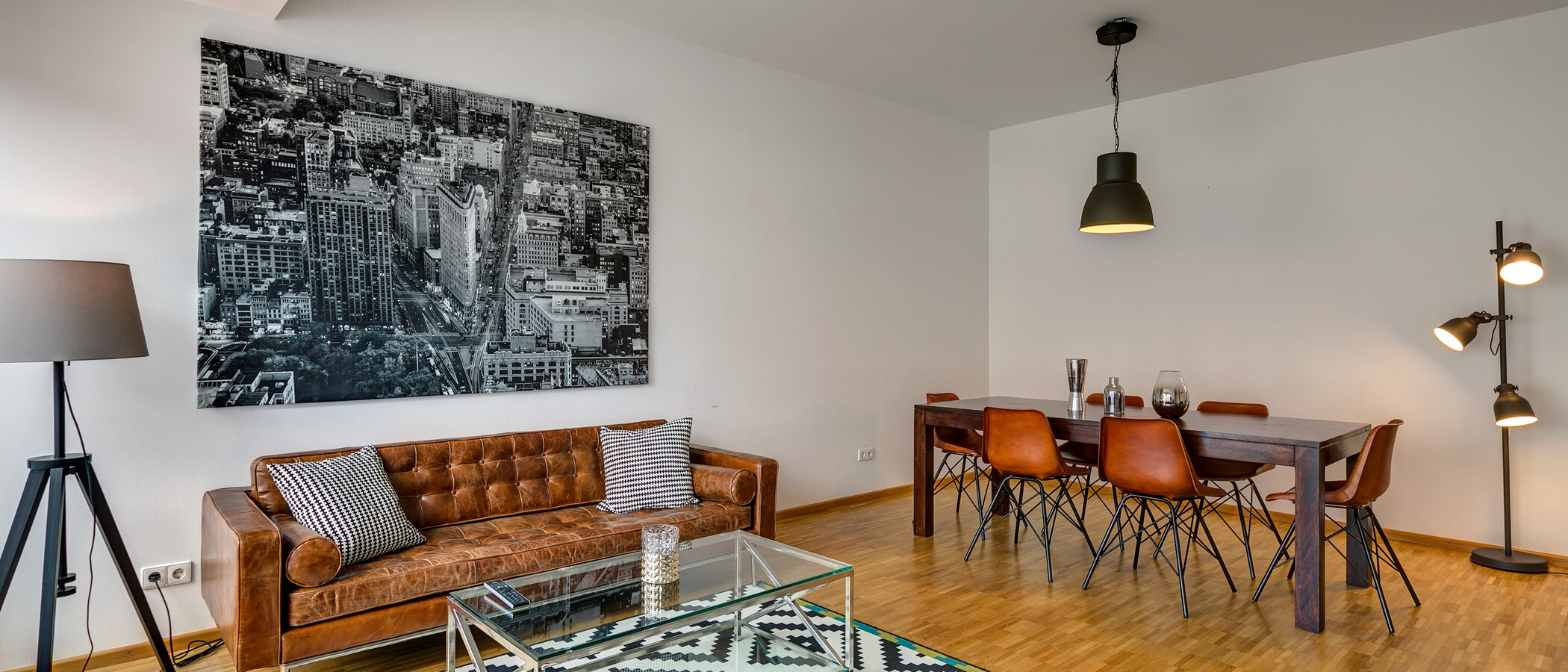 appartement avec terrasse sur le toit München Maxvorstadt - Museumsviertel 01 salon 2
