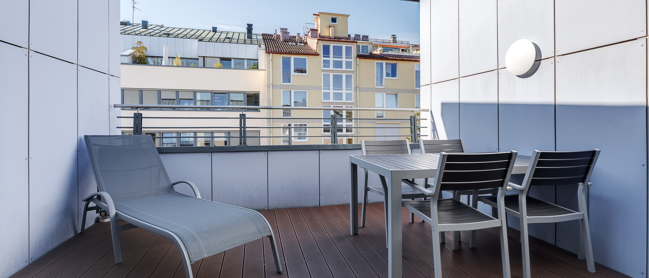 appartement avec terrasse sur le toit München Maxvorstadt - Museumsviertel 02 terrasse 2