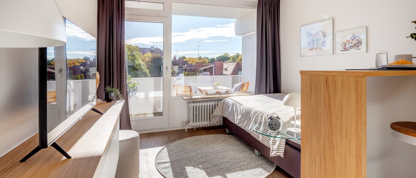 studio München Schwabing-Nord (zw. Leopoldstraße & Englischen Garten) 04 pièce à vivre 2242