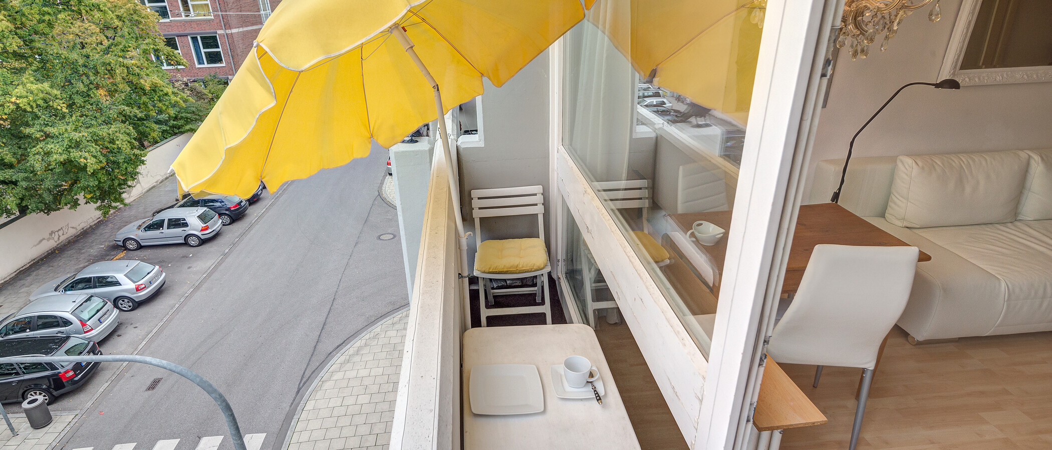 studio München Schwabing (links der Leopoldstraße) 02 balcon 2684