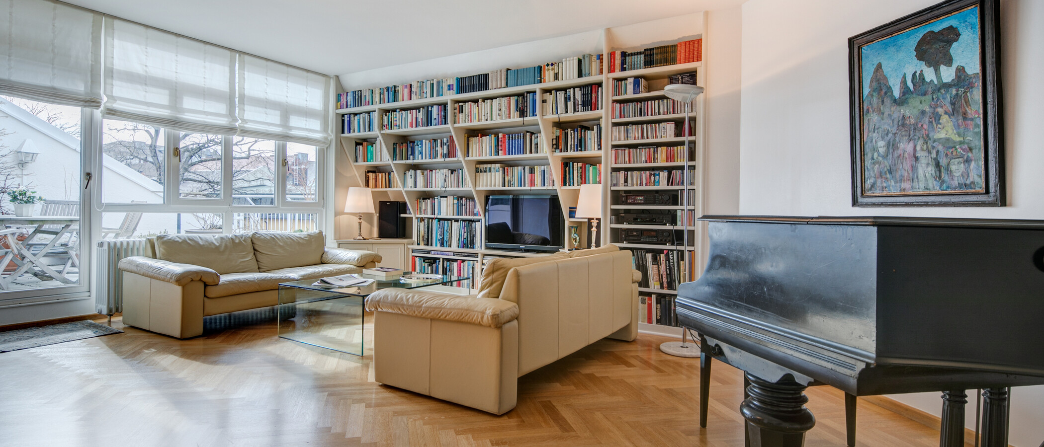 appartement avec terrasse sur le toit München Schwabing (rechts der Leopoldstraße) 02 salon 2693
