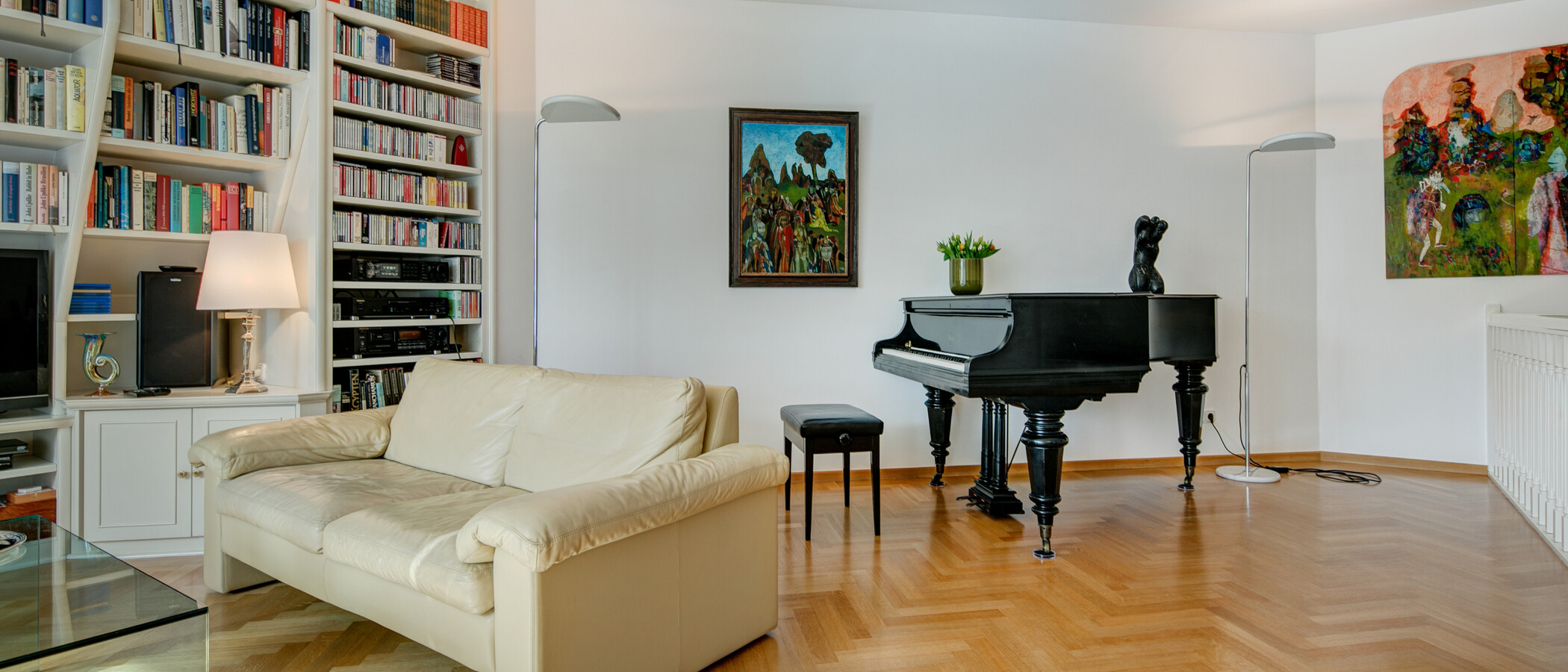 appartement avec terrasse sur le toit München Schwabing (rechts der Leopoldstraße) 03 salon 2693