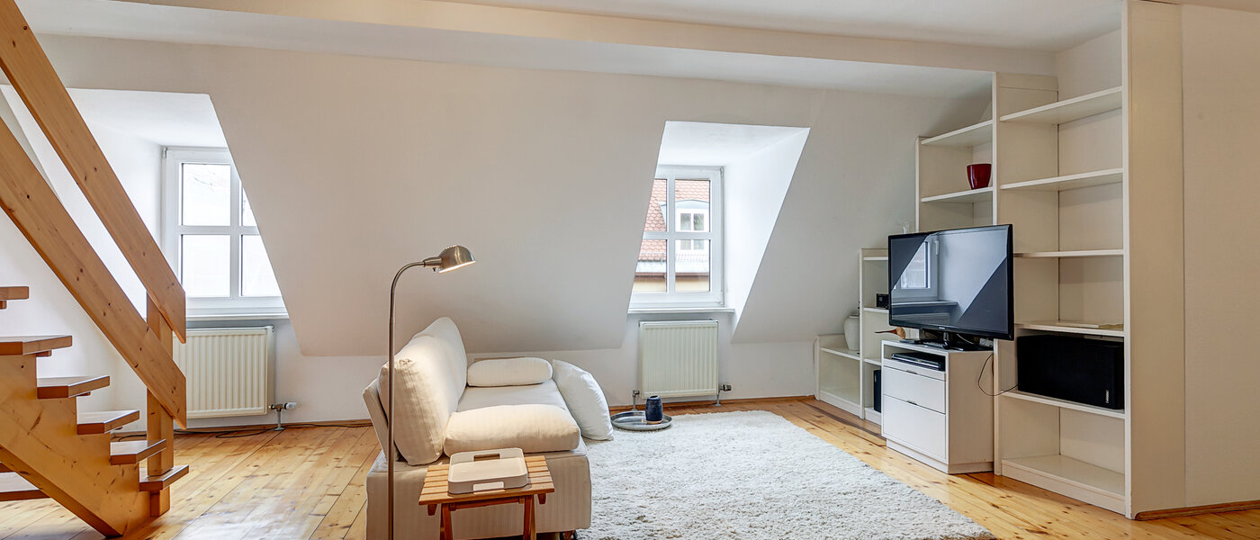 appartement sous les toits München Zentrum 02 salon 3130