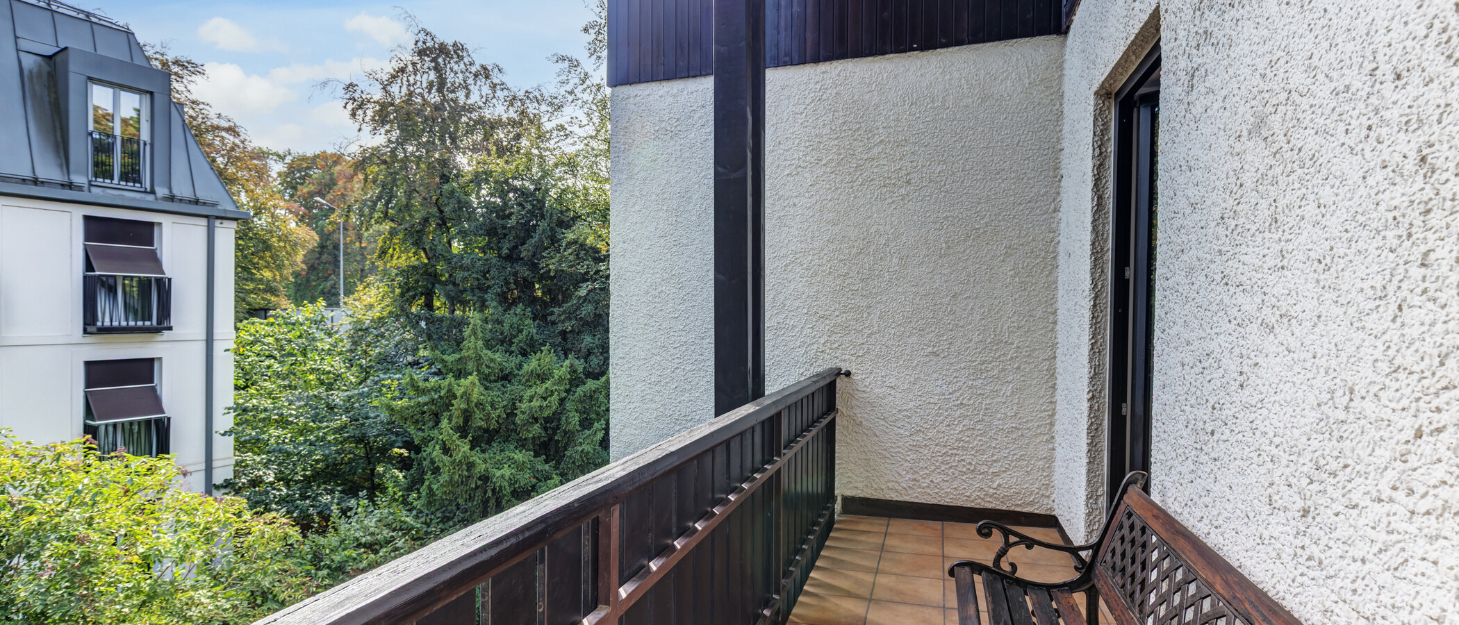 appartement style maisonnette München Herzogpark 02 1ère balcon 3249