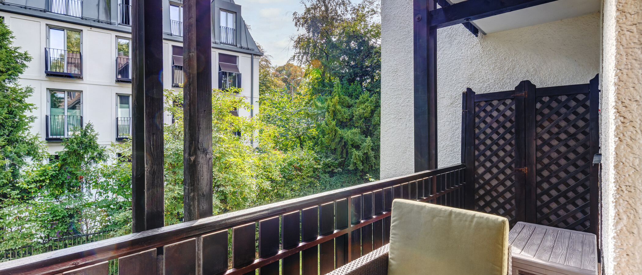 appartement style maisonnette München Herzogpark 03 2e balcon 3249