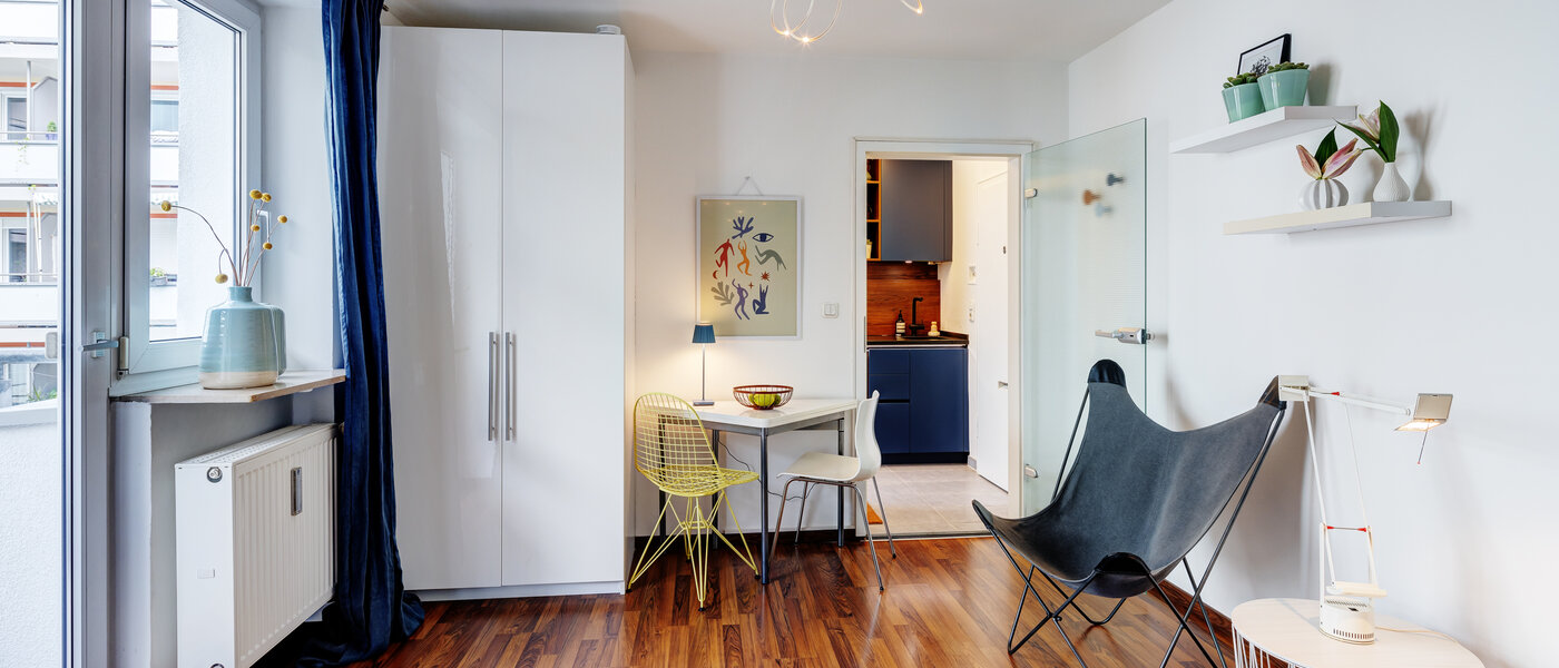 studio München Neuhausen 02 pièce à vivre 3328