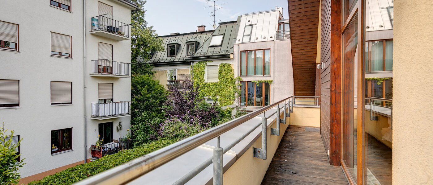 maison mitoyenne München Schwabing (links der Leopoldstraße) 02 2e terrasse 3396