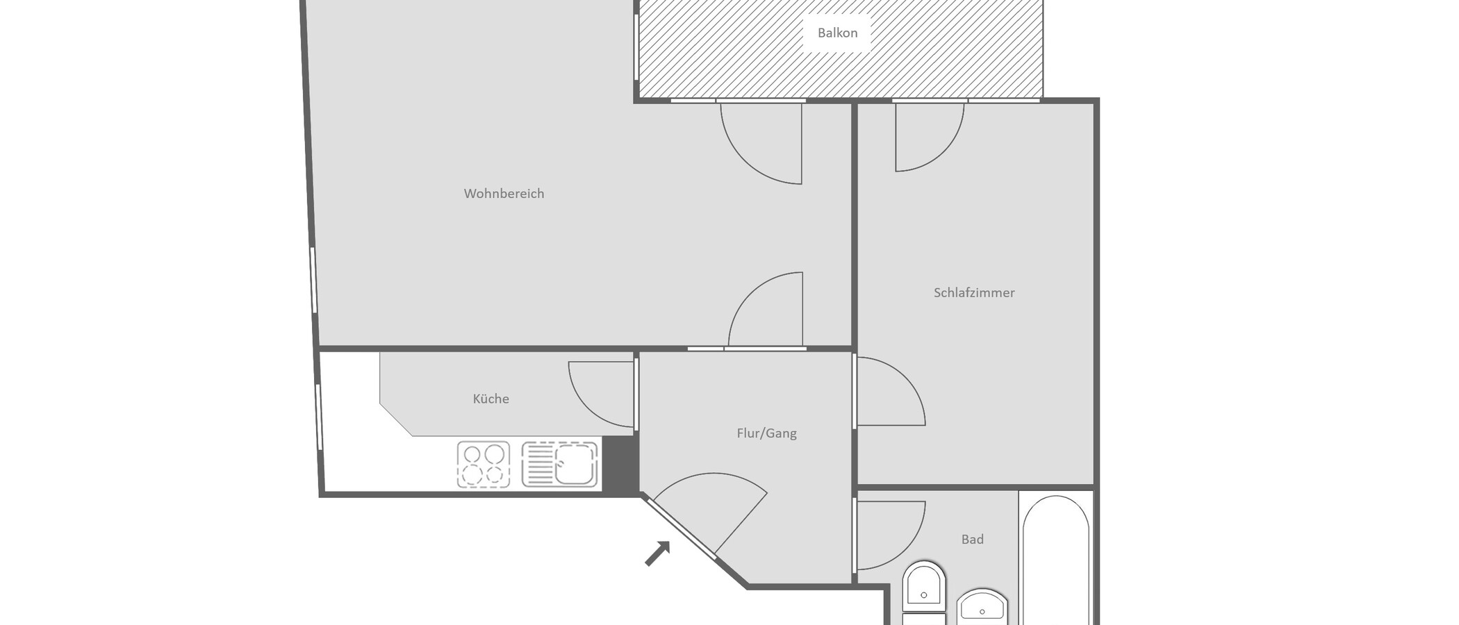appartement München Thalkirchen 01 plan d'étage 3528