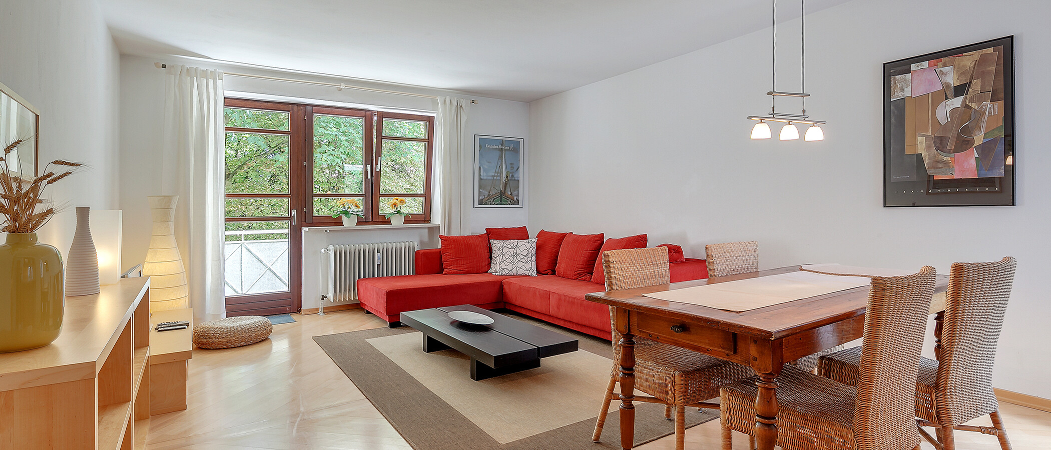 appartement style maisonnette München Glockenbachviertel 01 salon 3866
