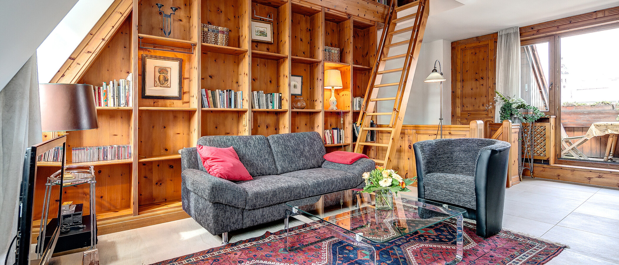 appartement avec terrasse sur le toit München Gärtnerplatzviertel 01 salon 4036