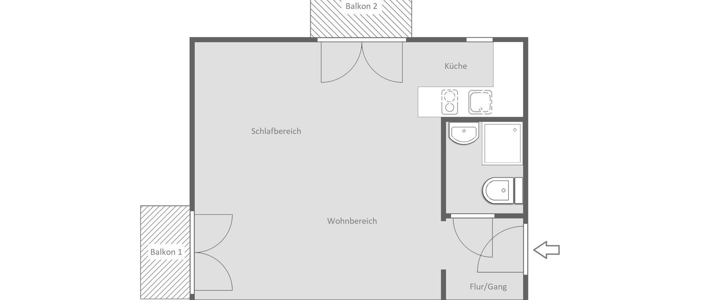 appartement München Schwabing-West 01 plan d'étage 4159