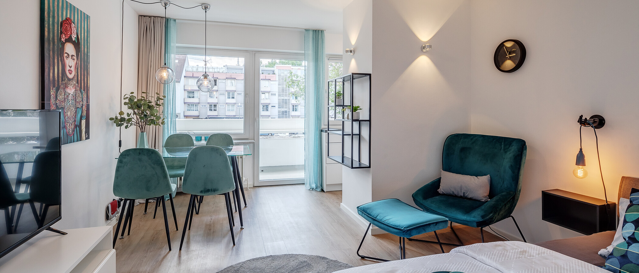 appartement München Milbertshofen 02 pièce à vivre 4166
