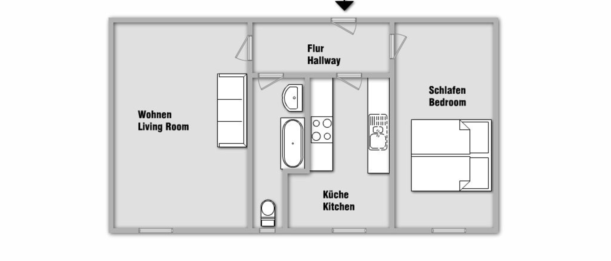 appartement München Schwabing-West (rund um den Hohenzollernplatz) 01 plan d'étage 4172